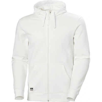Helly Hansen mikina Classic 79328 s kapucí na zip, pánská COT59932800101 white