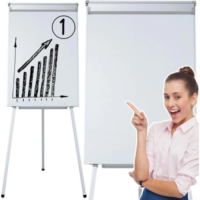 RKToys Flipchart magnetická tabule 70×100 cm stojan