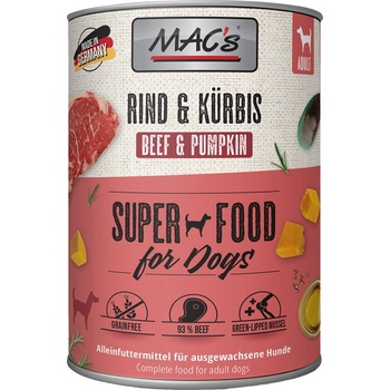 MAC's Dog hovädzie a tekvica 6 x 800 g