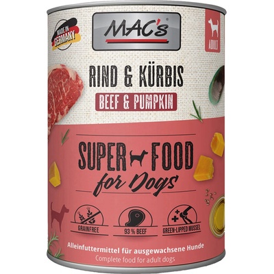 MAC's Dog hovädzie a tekvica 6 x 800 g