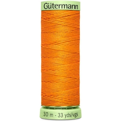 Nit PES Gütermann JEANS - extra silná 30 (30m) barva 350 - oranžová