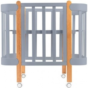 Ingvart Трансформиращо Легло 5в1 Nika 60x95/60x120см Сив + Натур Ingvart (I-1347977)