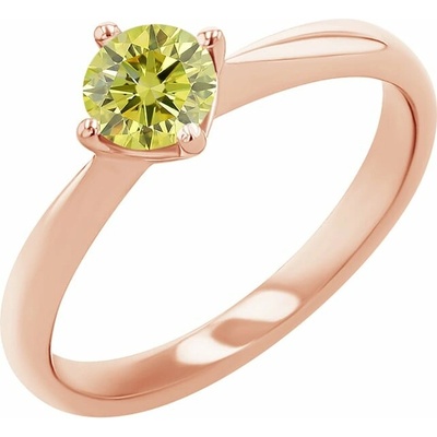 Eppi Zásnubný prsteň s certifikovaným fancy yellow lab grown diamantom Maya RE45190