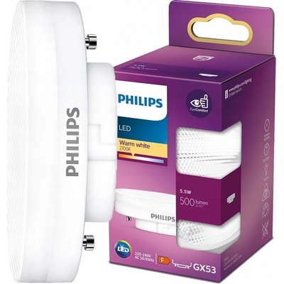 Philips Lighting 77371700 LED A+ A++ E GX53 5.5 W = 40 W teplá bílá