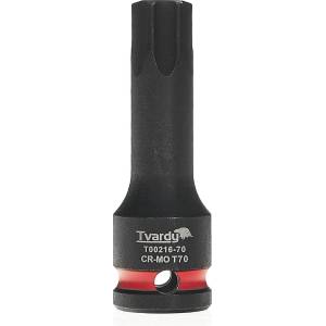 Tvardy Ударен вложок TORX Tvardy 1/2" T70, CR-MO 81700 (T00216-70)