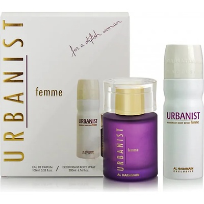 Al Haramain Комплект за Жени Парфюмна вода Al Haramain Urbanist Femme 100 мл + Дезодорант 200 мл