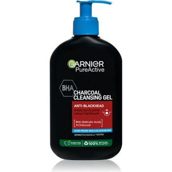 Garnier Pure Active Charcoal почистващ гел против черни точки 250ml