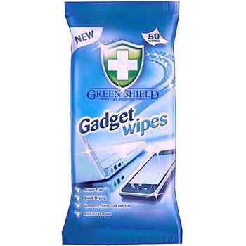 Green Shield Gadget Wipes na obrazovky, laptopy, telefony vlhčené ubrousky 50 ks
