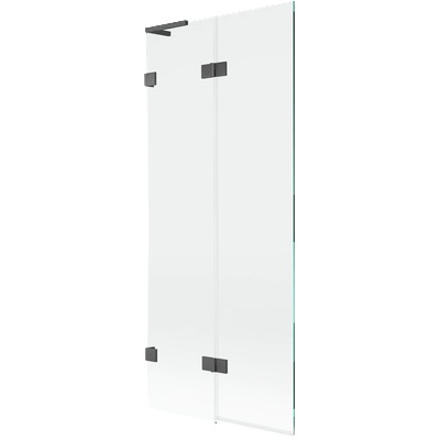 Mexen Lunar L параван за вана с две крила, ляв, 80 x 150 см, прозрачен, матов Gun Gray - 897L-080-100-66-00-L (897L-080-100-66-00-L)