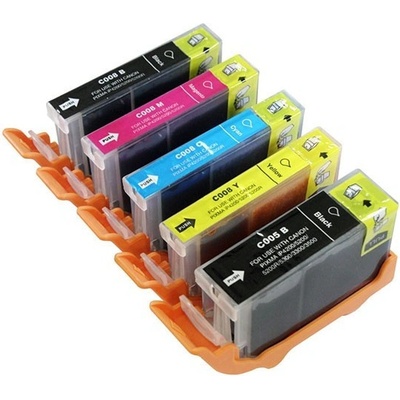 Canon CLI-8 Bk, C, M, Y + PGI-5Bk фюзер съвместими касети (CLI8multi)