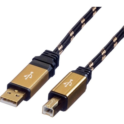 Roline 11.02.8805 kábel USB 2.0 A-B 0,5m prepojovací