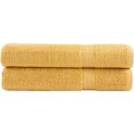 vidaXL Премиум кърпи SOLUND 2 бр златист 100x200 см 600 gsm (137293)