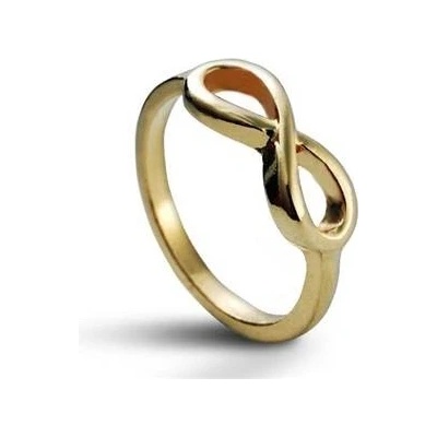 Šperky4U prsten Infinity nekonečno zlacený BX1016