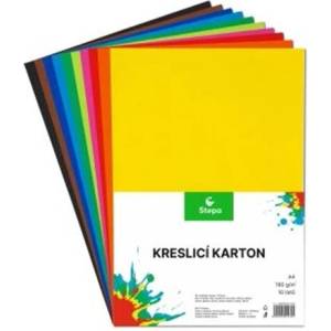 STEPA Блок за рисуване, A4, 180g, 10 листа, STEPA, смесени цветове 240141013 (240141013)