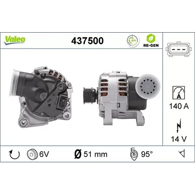 VALEO Alternátor VA 437500