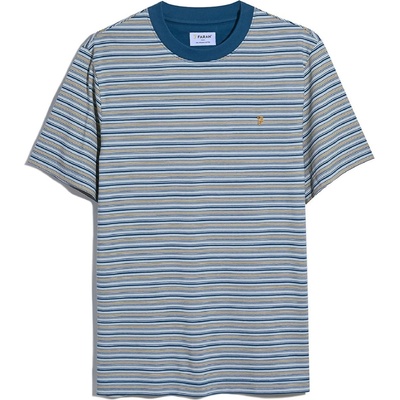 Farah Тениска Farah Danny Stripe T-Shirt - Grey