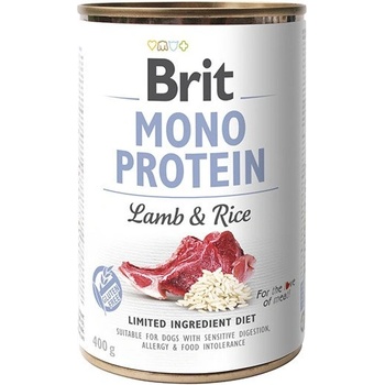 Brit mono protein агнешко месо и кафяв ориз 400г