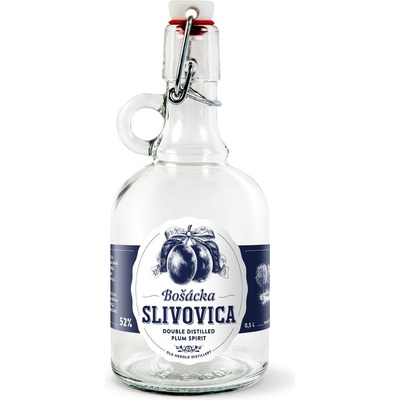 Bošácka Slivovica Demižón 52% 0,5 l (čistá fľaša)