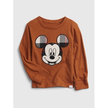 GAP Dětské tričko Disney Mickey Hnědá