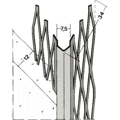 Rohový omítkový profil PROTEKTOR Nr. 10077 - 3,00 m