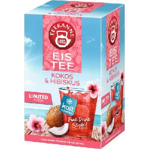 TEEKANNE Cool Sensations Студен чай Кокос и Хибискус - 18 двукамерни торбички