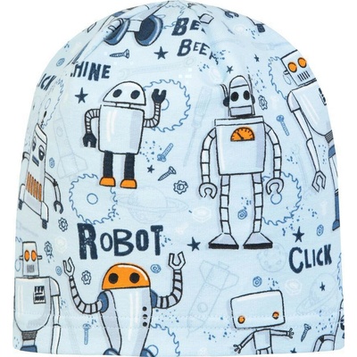 ESITO Jarná čiapka Robot Modrá