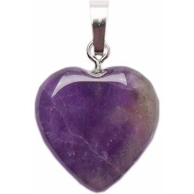 Nefertitis Ametyst přívěsek srdíčko NF4756