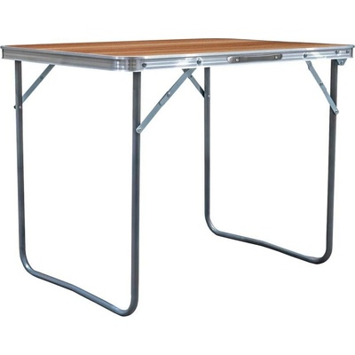 Aga MR2020 Skládací kempingový stolek 80x60x70 cm Hnědý – Sleviste.cz