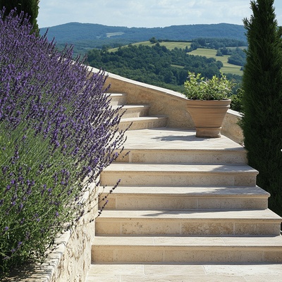 Kameny.cz Deska Crem - zaoblená, travertin – Zbozi.Blesk.cz