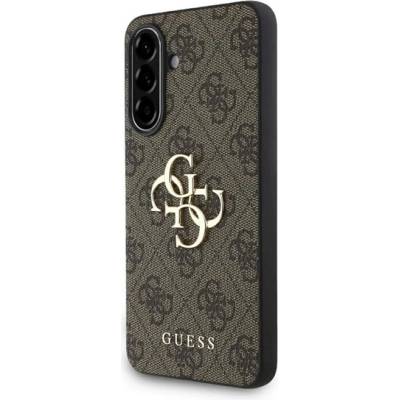 CG Mobile Samsung A56 5G GUESS PU 4G METAL LOGO CASE пластмасов протектор за телефон, удароустойчив, заден капак с кожен ефект, BARNA GUHCSA564GMGBR (GUHCSA564GMGBR)