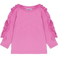 Winkiki kids Wear dívčí tričko s dlouhým rukávem Basic růžová