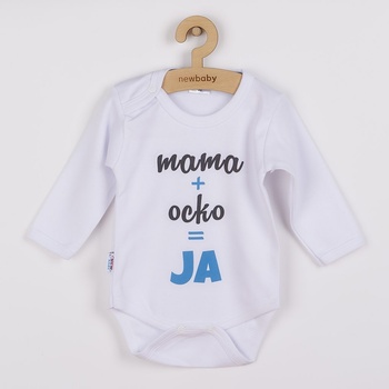 Body s potlačou New Baby mama plus ocko rovná sa JA