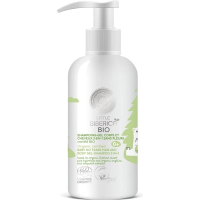 Little Siberica organický certifikovaný gél-šampón pre deti bez sĺz 2v1 250 ml