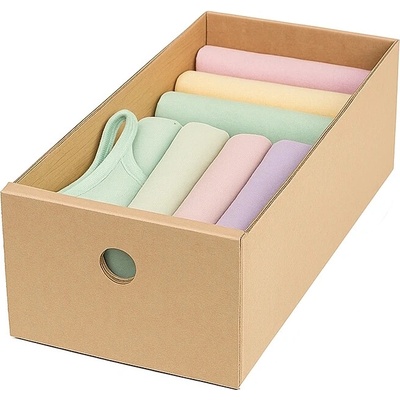 Karton Pak Úložné boxy na oblečenie, organizéry do skrine Eko Karton 18 x 40 x 13 cm zásuvka