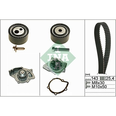 Vodné čerpadlo + sada ozubeného remeňa Schaeffler INA 530 0447 30