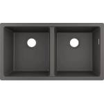 Hansgrohe S51 SilicaTec композитна мивка, сив камък, 82x45 см (43434290) Мивка за вграждане