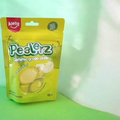 Amos-Peelerz gumené s príchuťou zeleného jablka 65 g