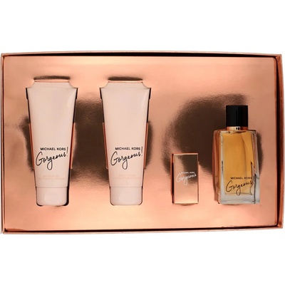 Michael Kors Gorgeous! EDP 100 ml + telové mlieko 100 ml + sprchový gél 100 ml + EDP 5 ml