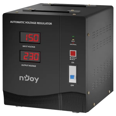 nJoy тороиден трансформатор 5000VA - Alvis 5000 AVR (изход: кабелен, LCD дисплей, забавяне на старта) (AVRL-5005TAL-CS01B)
