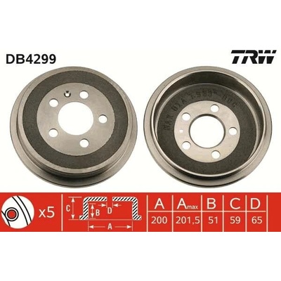 Brzdový buben TRW DB4299