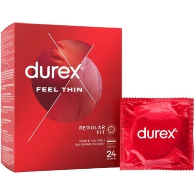 24 бр. Тънки презервативи Durex Feel Thin