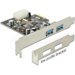 Delock PCI Express карта USB 3.0 - 2 порта USB 3.0, вътрешен контролер за настолен компютър (89241)