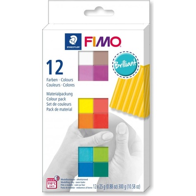 Fimo Sada Soft 12 barev 25g BRILLIANT