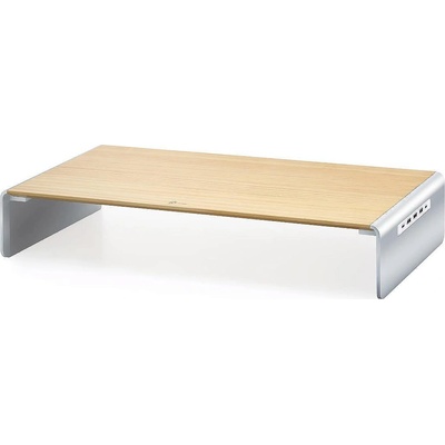 JCT425 monitor mount / stand 68.6 cm (27") Freestanding Silver, Tan, Wood - Докинг станция