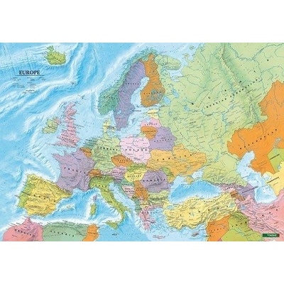 Europa nástenná mapa politická poster 1:6Mil