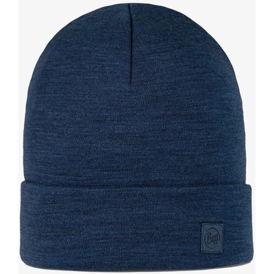 Buff čepice merino Heavyweight beanie solid night blue