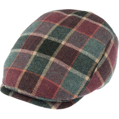 Fiebig Headwear since 1903 kostkovaná vlněná zelená