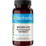 Bioherba Bromelain, 350 mg, 100 капсули, Bioherba