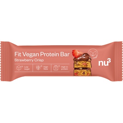 nu3 Fit Vegan Protein Bar - Strawberry Crisp