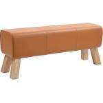 vidaXL Пейка 110 x 30 x 45 см Истинска Кафяво (42042111)